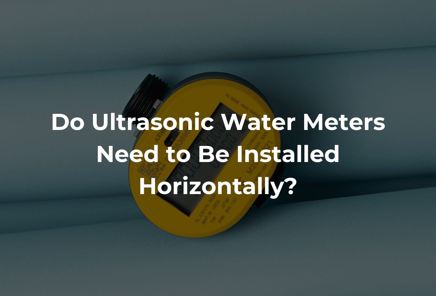 W1 ultrasonic yellow water meter