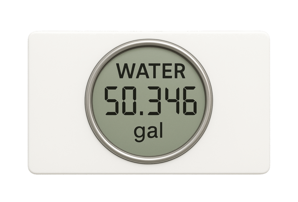 water meter display vs mainlink residential app